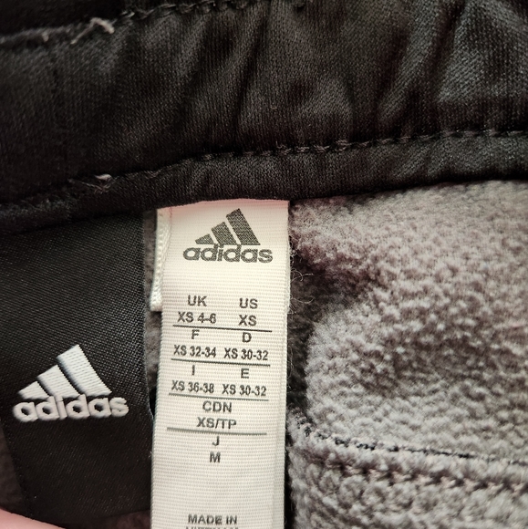 Adidas Dark Gray Space Dye Fleece Lined Joggers - Picture 2 of 8